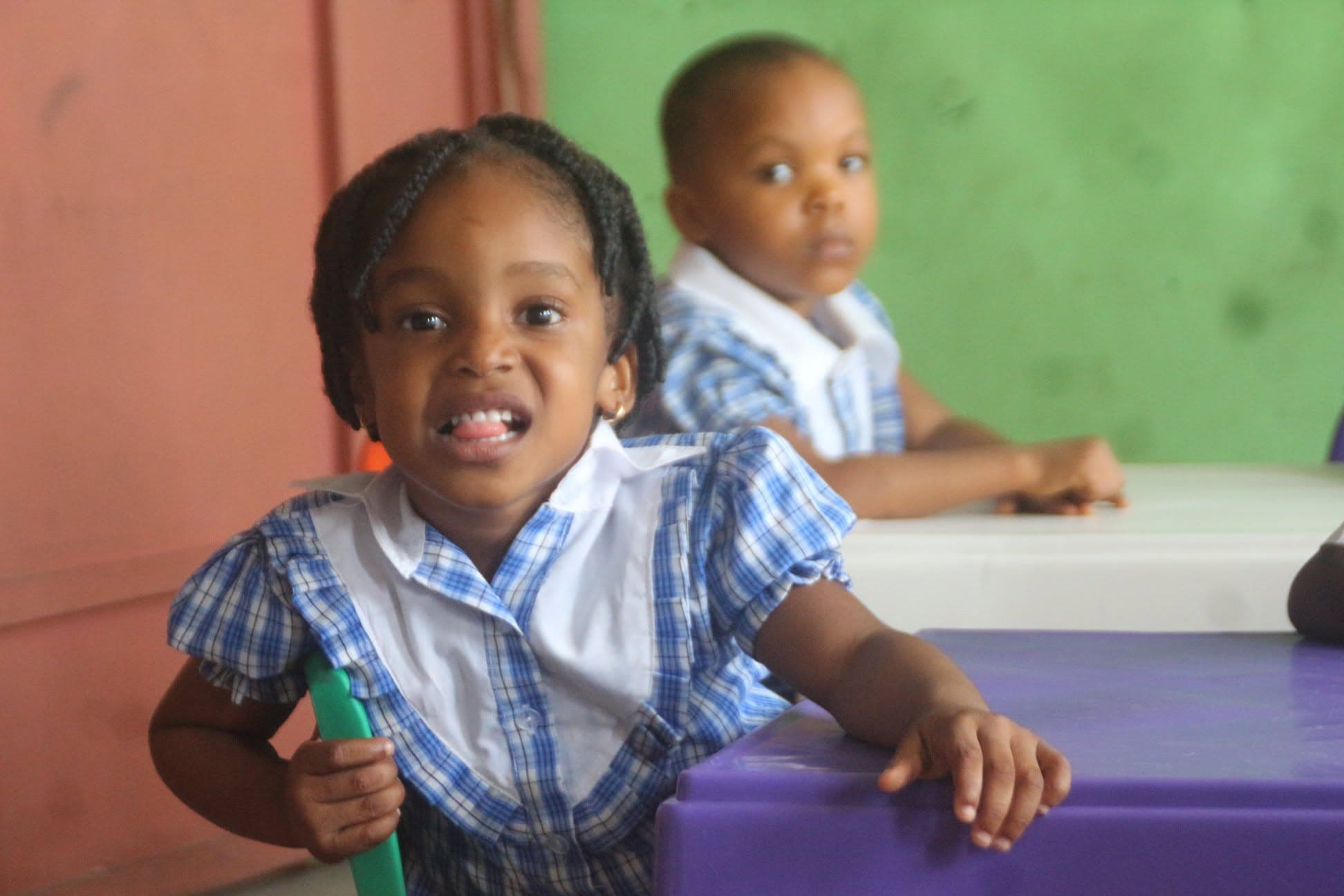 A Magnam Grace nursery pupil in class